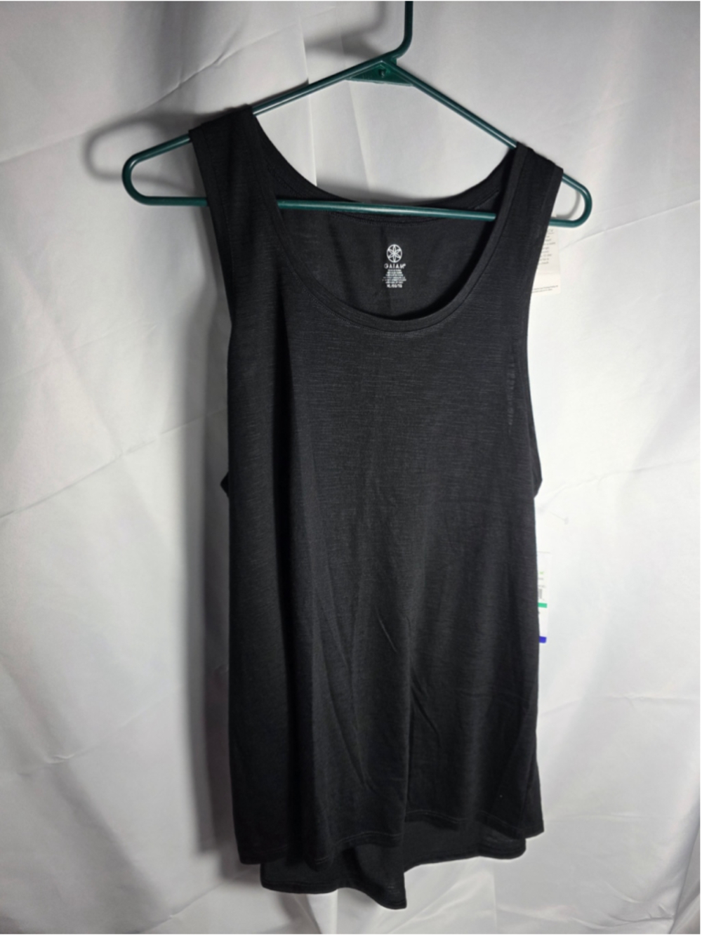 Women's Gaiam Black Tank Top Size XL workout athletic shirt running hiking